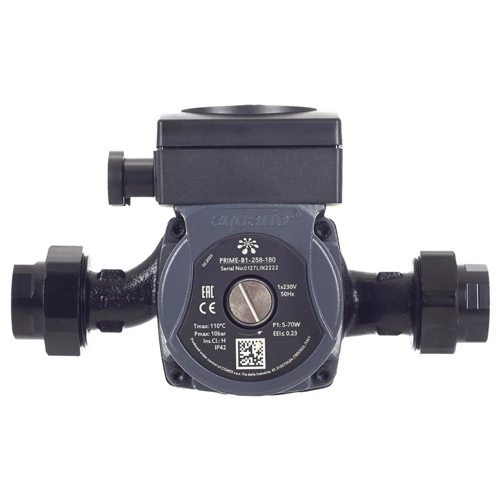 Насос циркуляционный Aquario Prime-B1-258, 180мм, с гайками