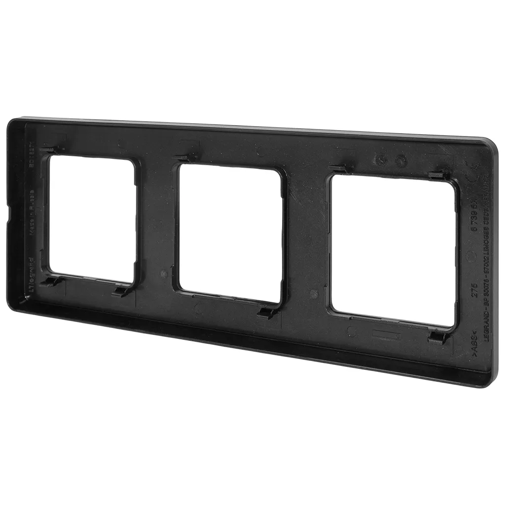 Рамка Legrand Inspiria, 3-местная, антрацит