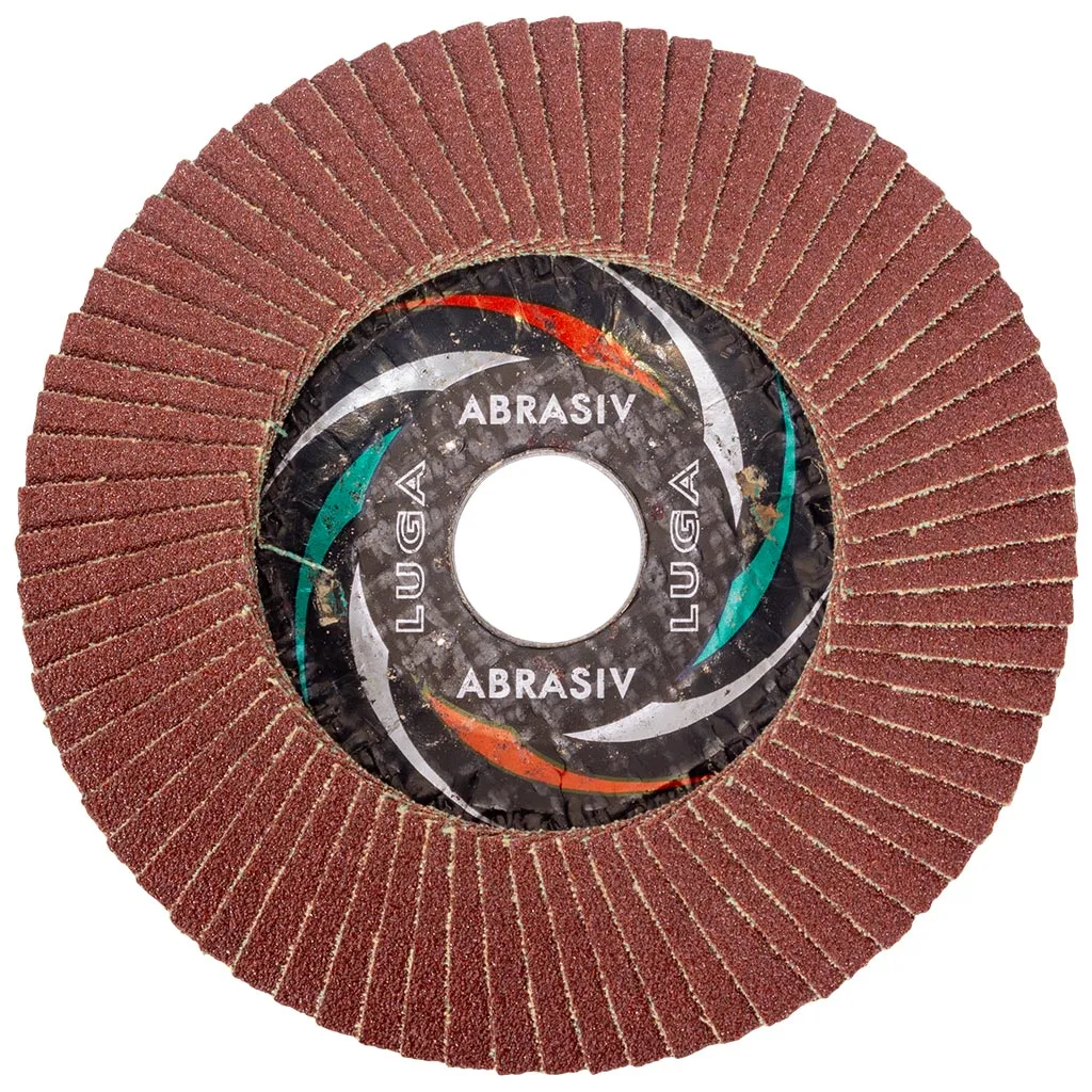Круг шлифовальный лепестковый Луга, 125х22.2мм, Р80, торцевой