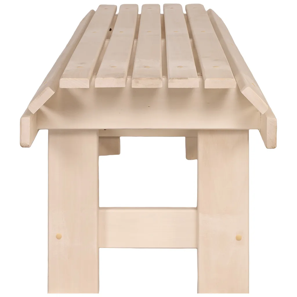 Лавка "Грибок", 1200мм х 400мм х 445мм, липа