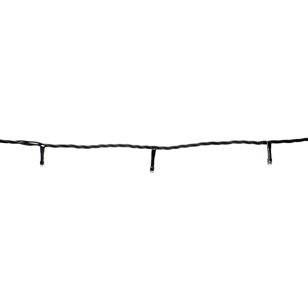 Гирлянда Нить, на катушке, с мерцанием, 50м, тонкий черный провод, теплый свет,
уличная