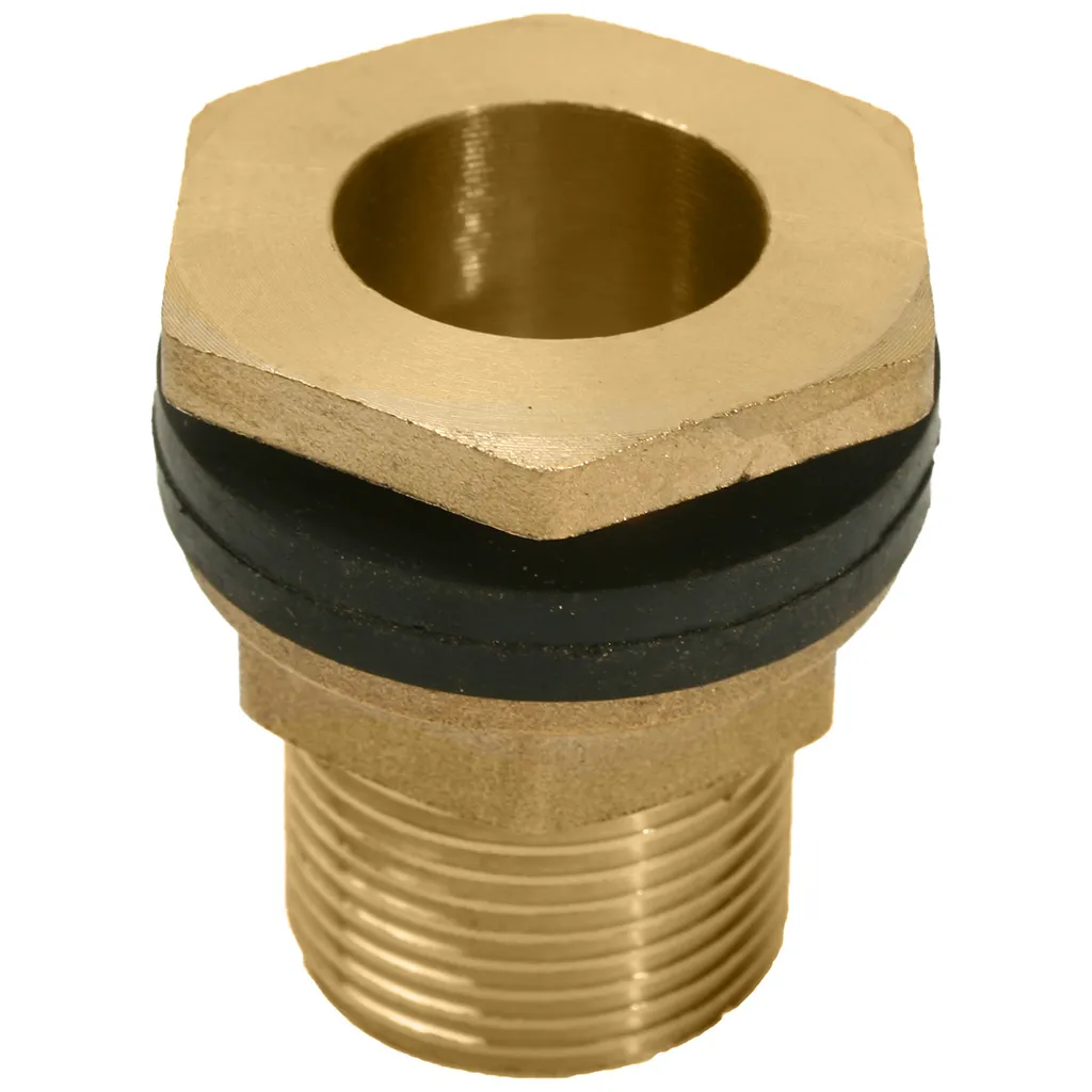 Переходник с фланцем для резервуара, никель, 3/4"