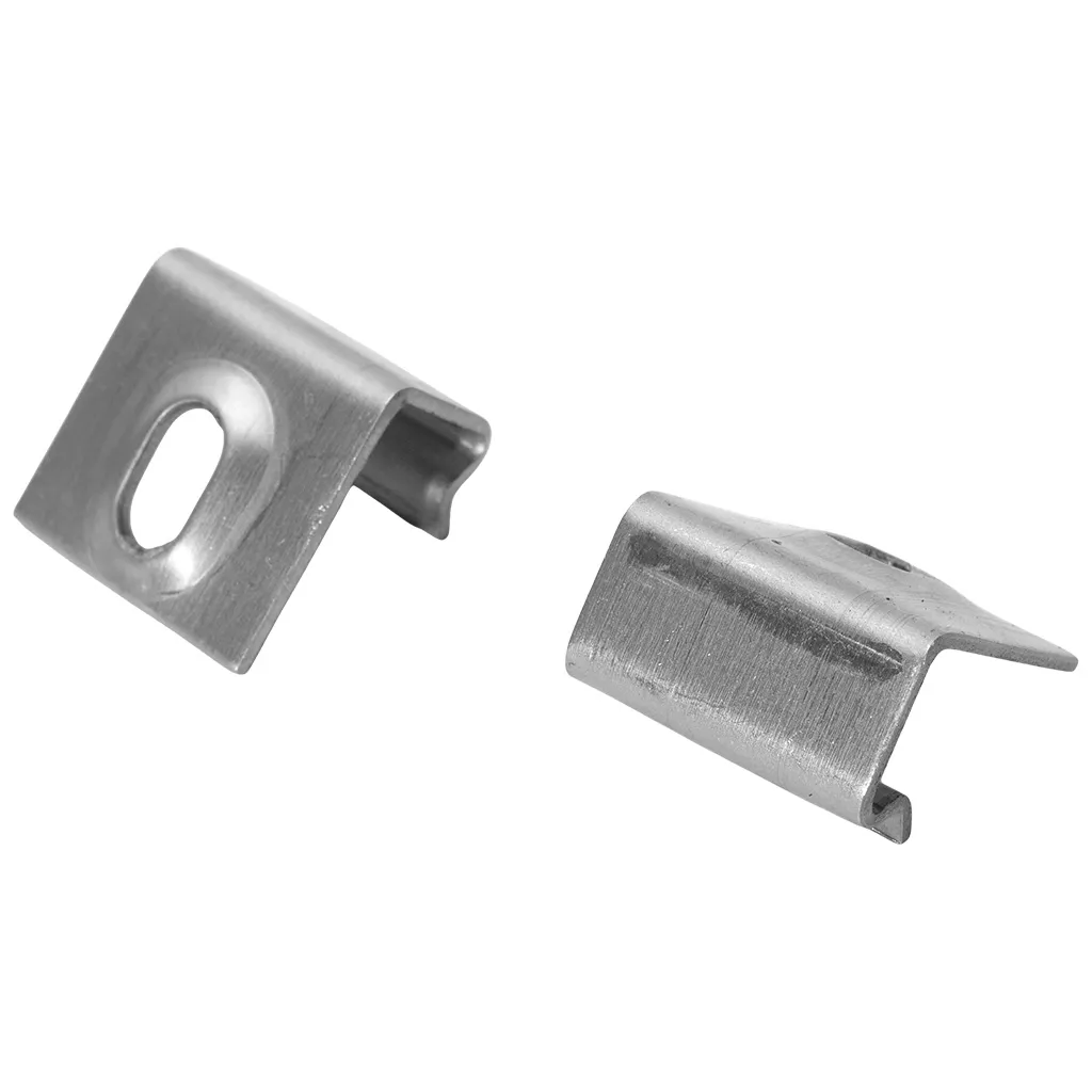 Кляймер UnoDeck, для террасной доски, стартовый, 8мм, металл, 20шт/упак