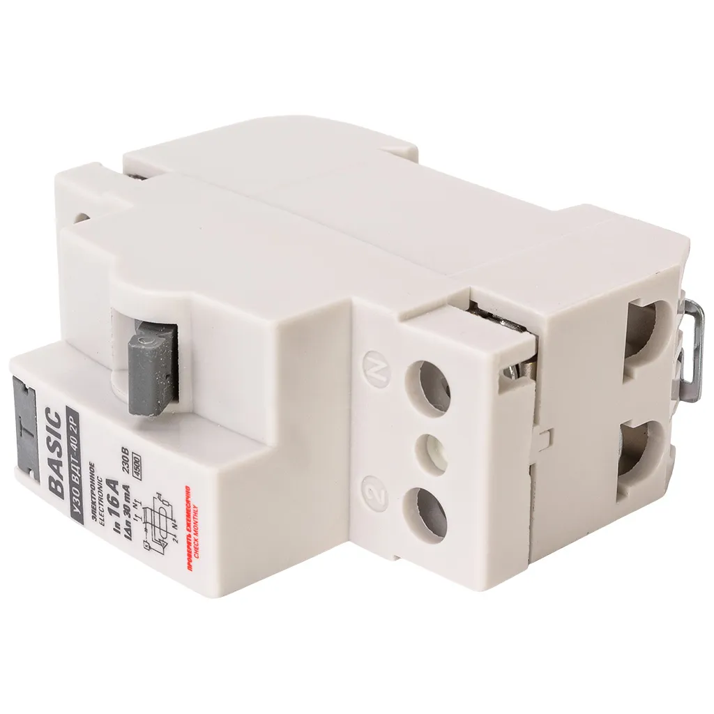 Устройство защитного отключения ВДТ EKF, 2 полюсный, 16А 30мА АC