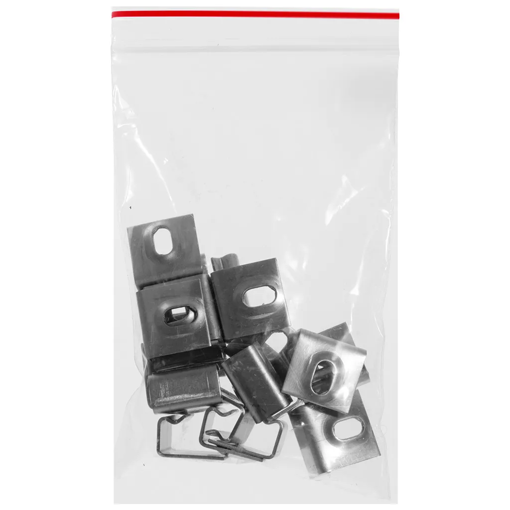 Кляймер UnoDeck, для террасной доски, стартовый, 8мм, металл, 20шт/упак