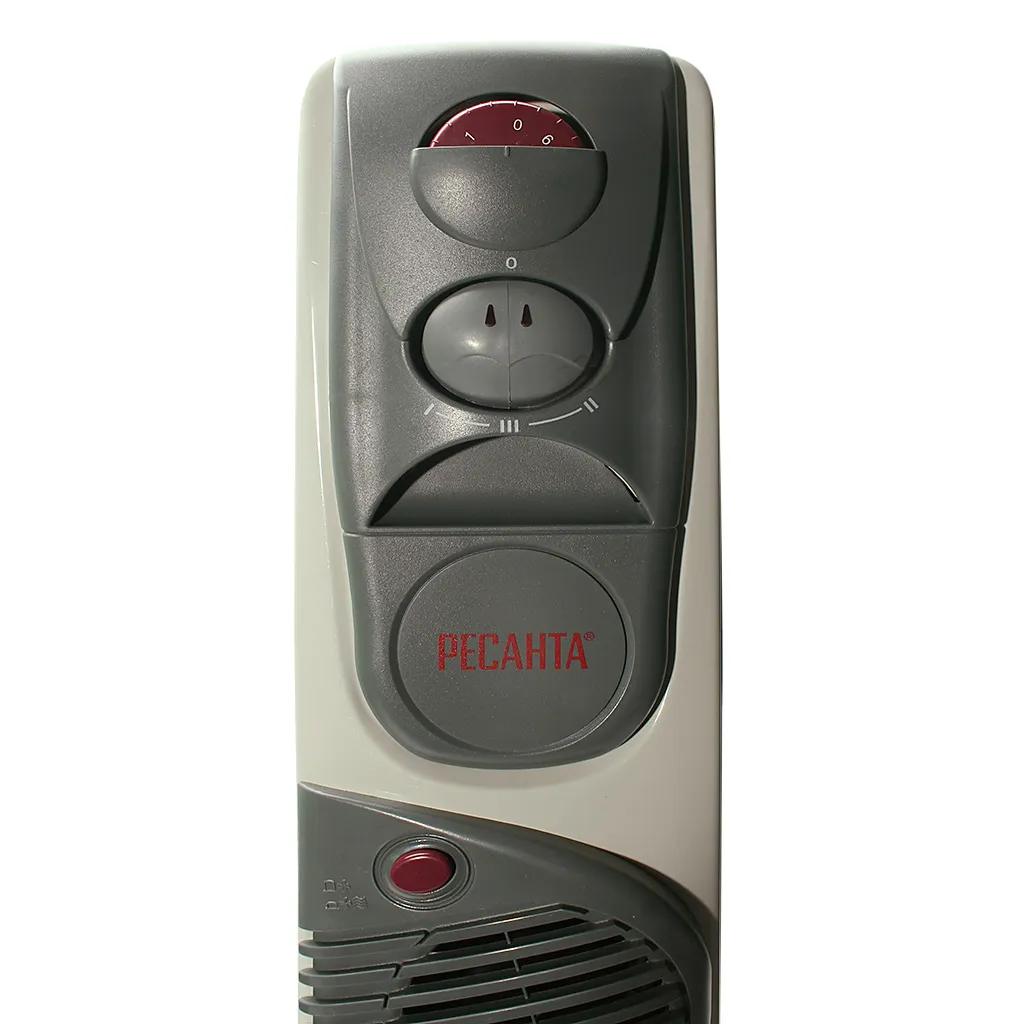 Масляный обогреватель Ресанта ОМ-7НВ, с тепловентилятором, 7 секций