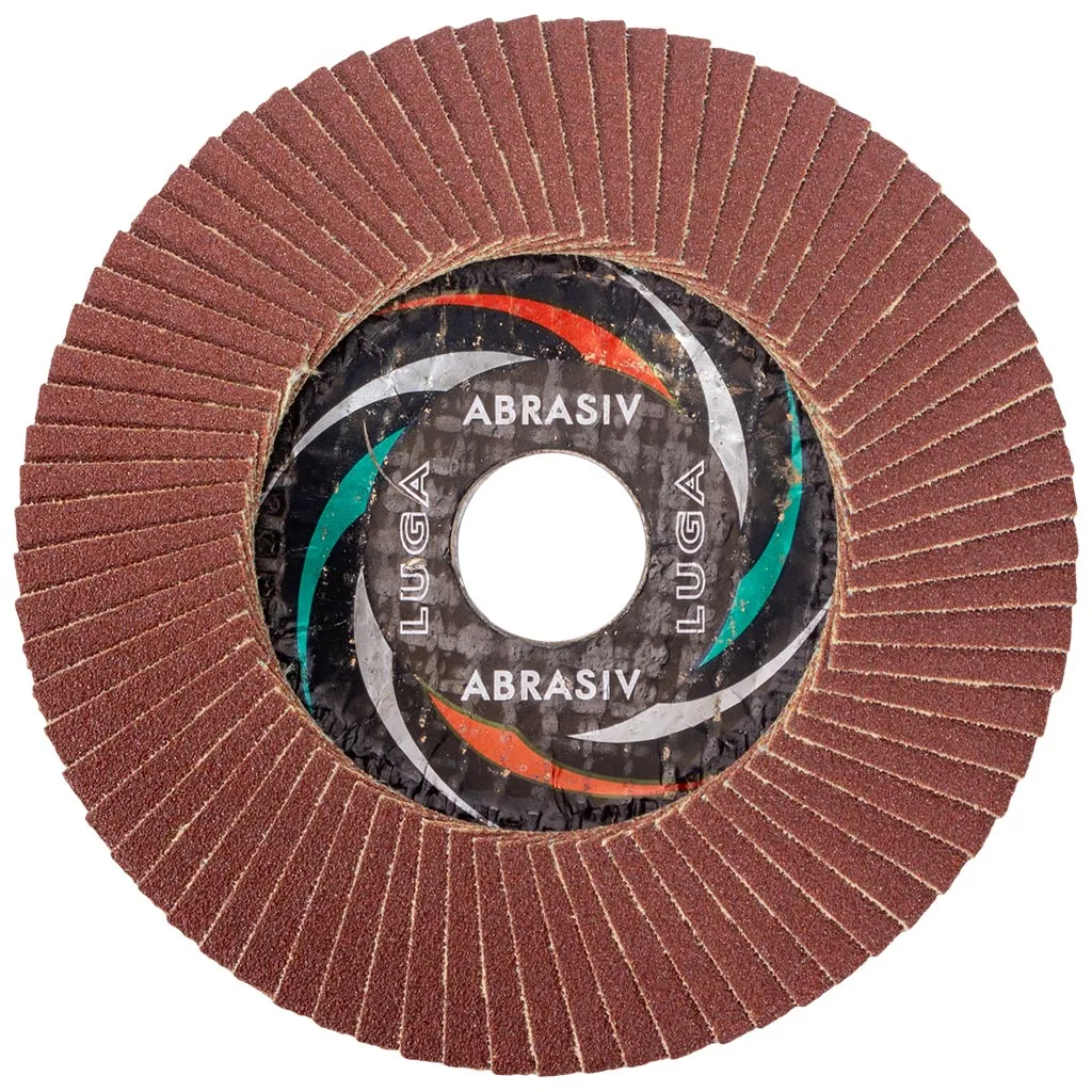 Круг шлифовальный лепестковый Луга, 125х22.2мм, Р100, торцевой