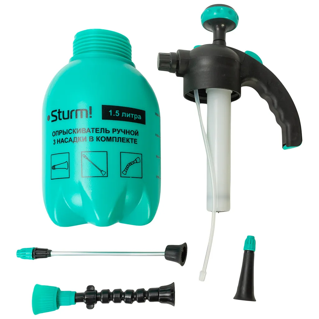 Опрыскиватель ручной Sturm!, с ручным насосом, 1.5л