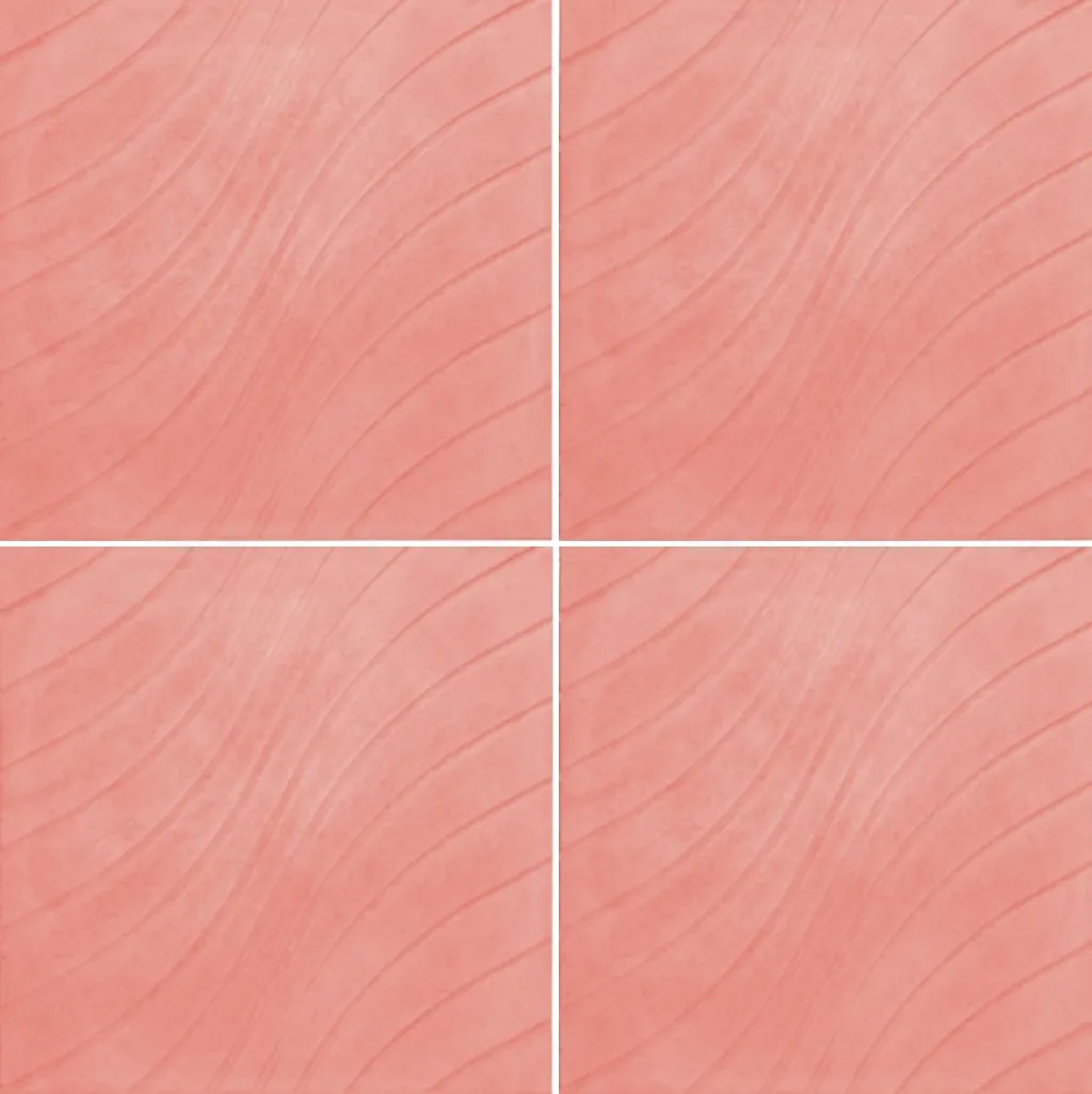 Плитка тротуарная "Волна", 300х300мм, красная