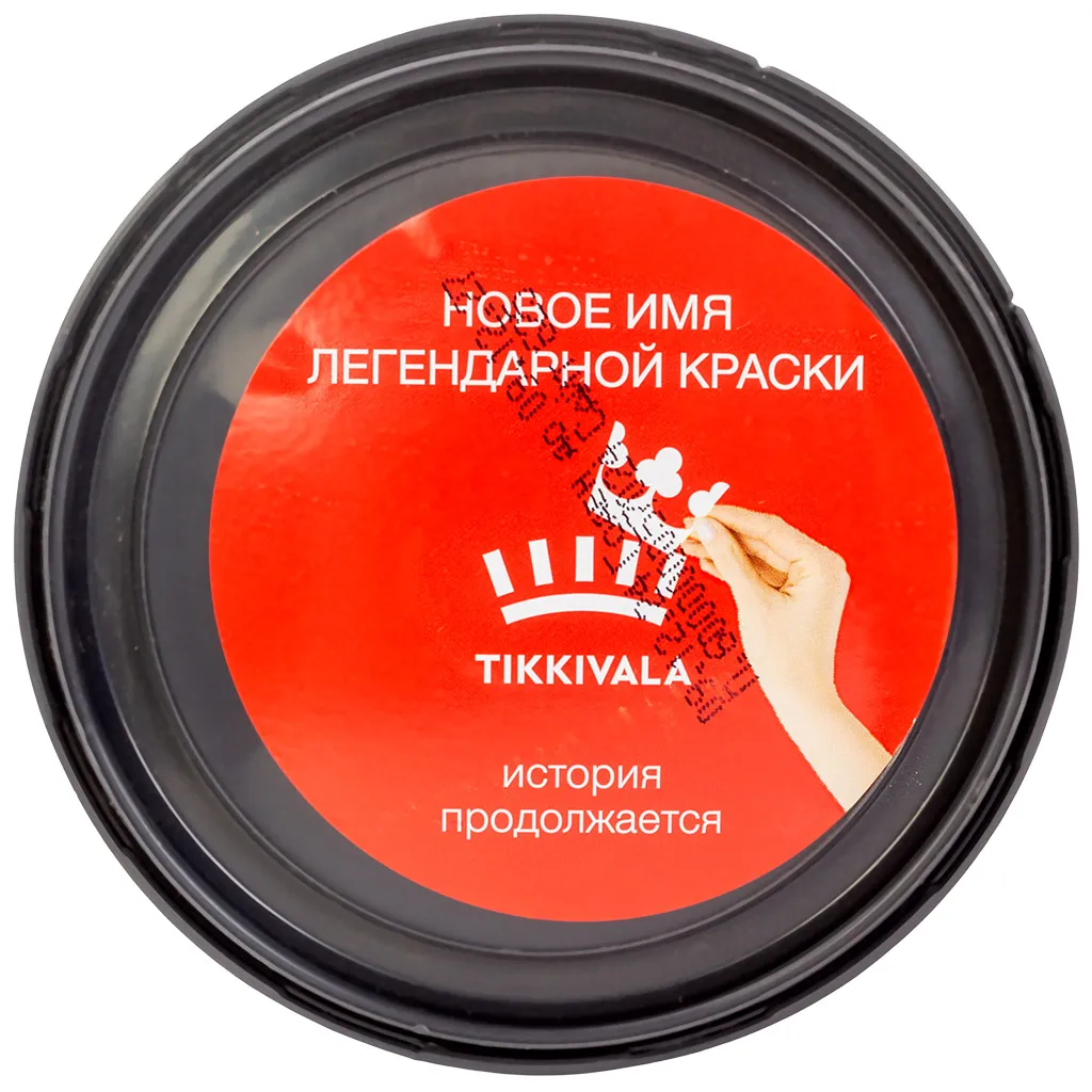 Краска водно-дисперсионная интерьерная Tikkurila Euro Matt-3 акриловая, база А, 0.9л.