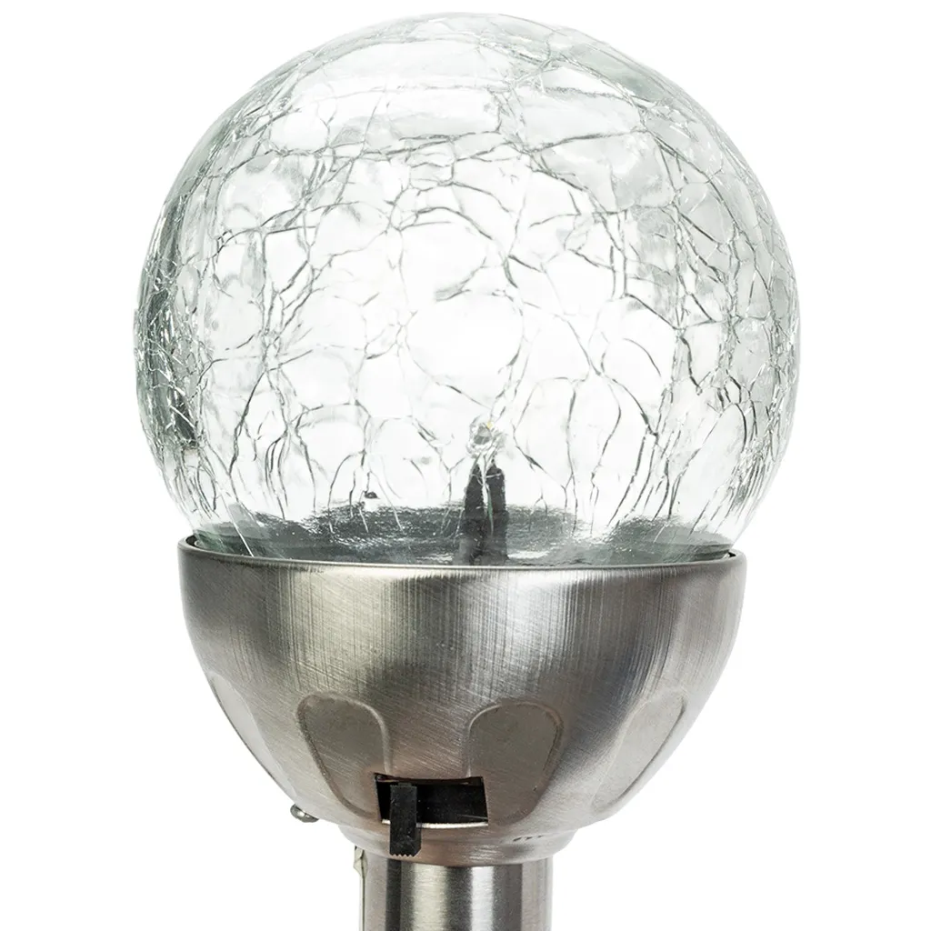 Светильник садовый на солнечной батарее, LE GSL1, шар кракелюр