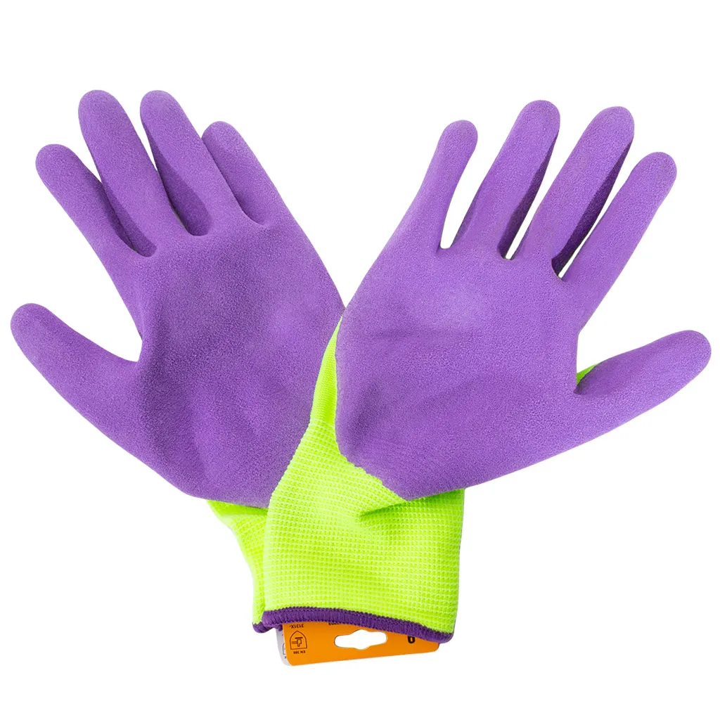 Перчатки Fiberon Монтажник СЭНС, полиэстер, покрытие Sandy Latex