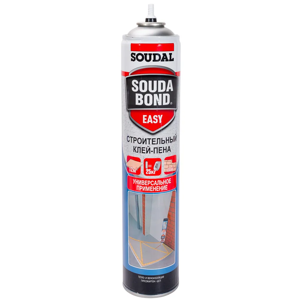 Клей-пена профисеональная Soudabond Easy, полиуретановая, ручная, 750мл