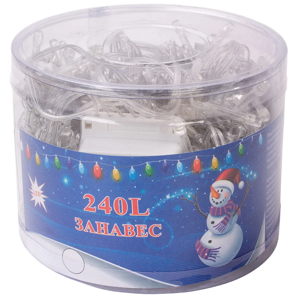 Электрогирлянда Занавес, 2 х 2м, холодный свет