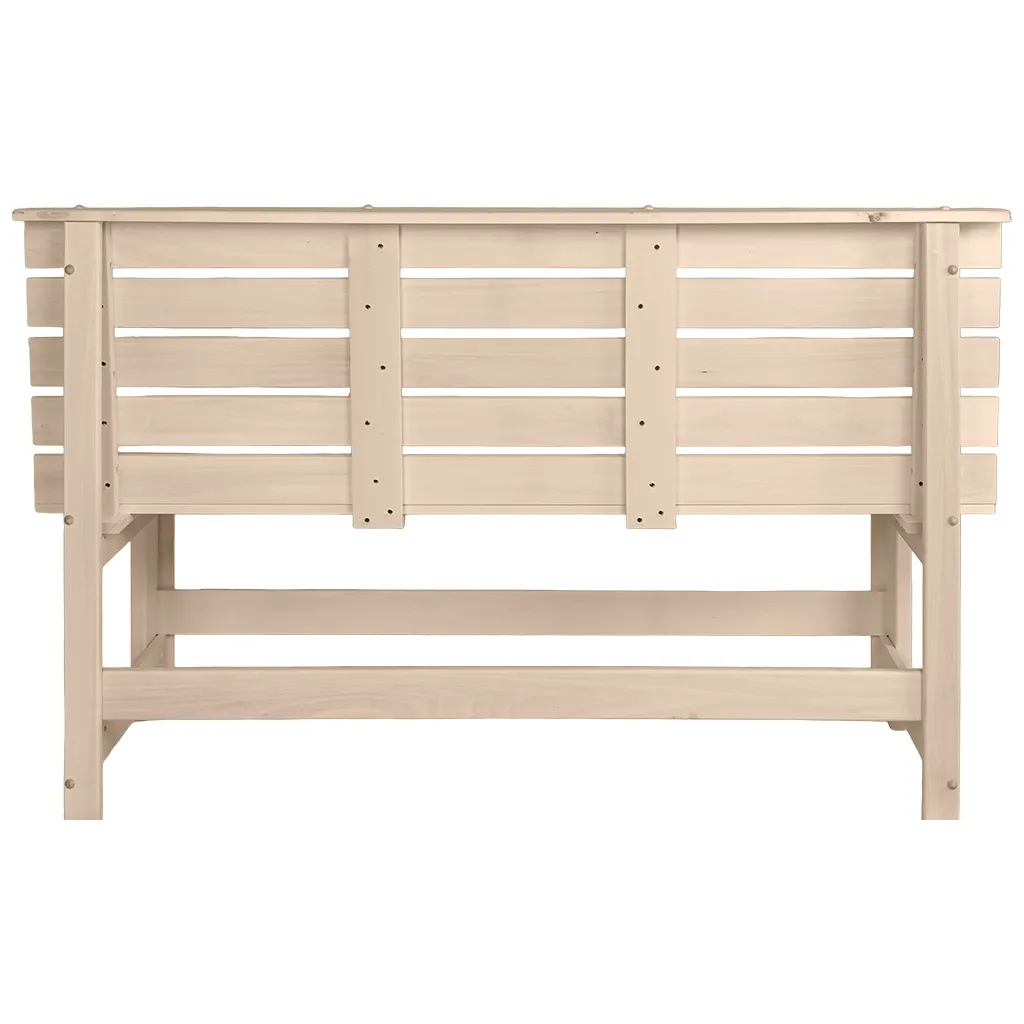 Скамья без подлокотников, липа, 1400мм х 870мм х 550мм