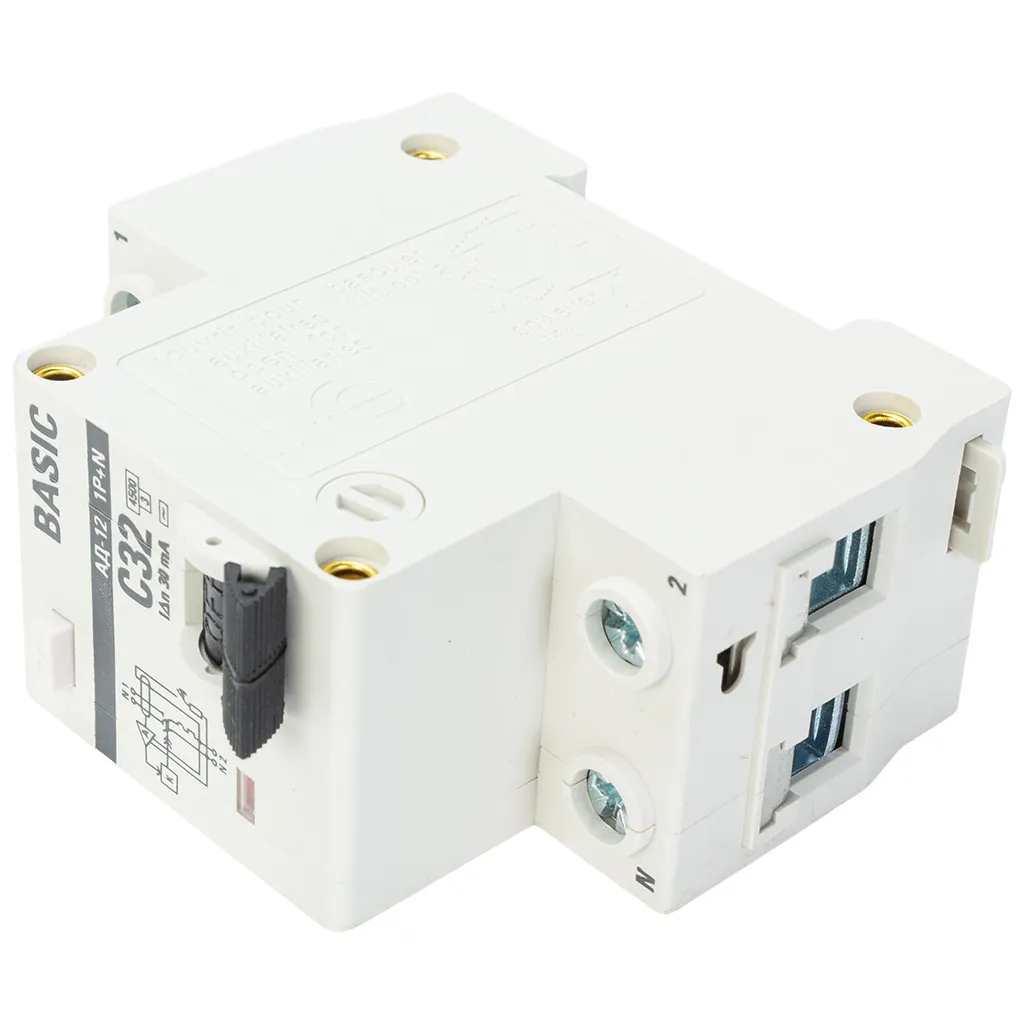 Дифференциальный автоматический выключатель АД-12 EKF, 2 полюсный, 32А 30мА  АС