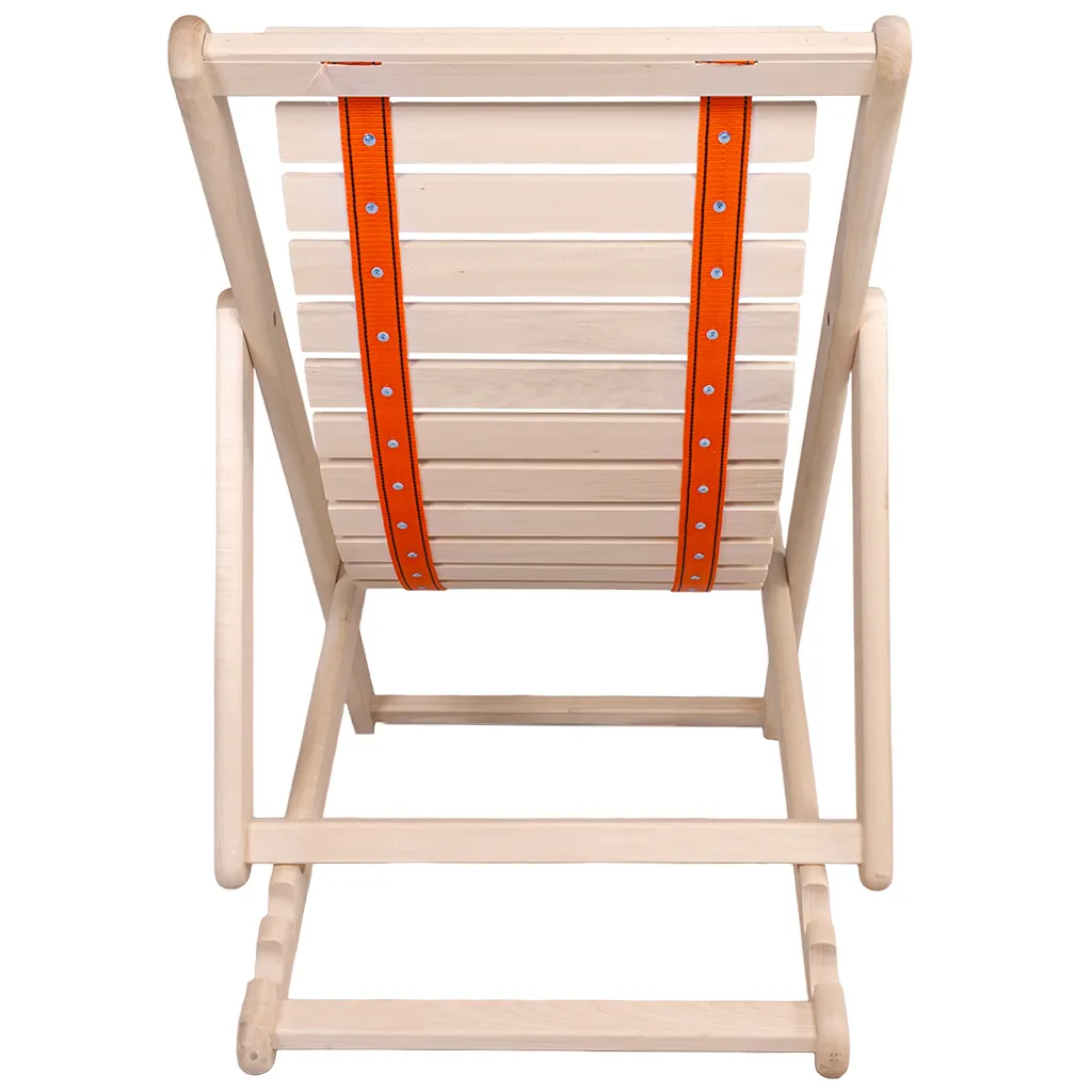 Шезлонг гибкий, 600мм х 750мм х 1600мм, липа