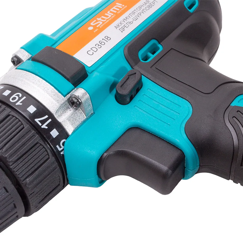 Дрель-шуруповерт Sturm! аккумуляторная CD3618, 18В