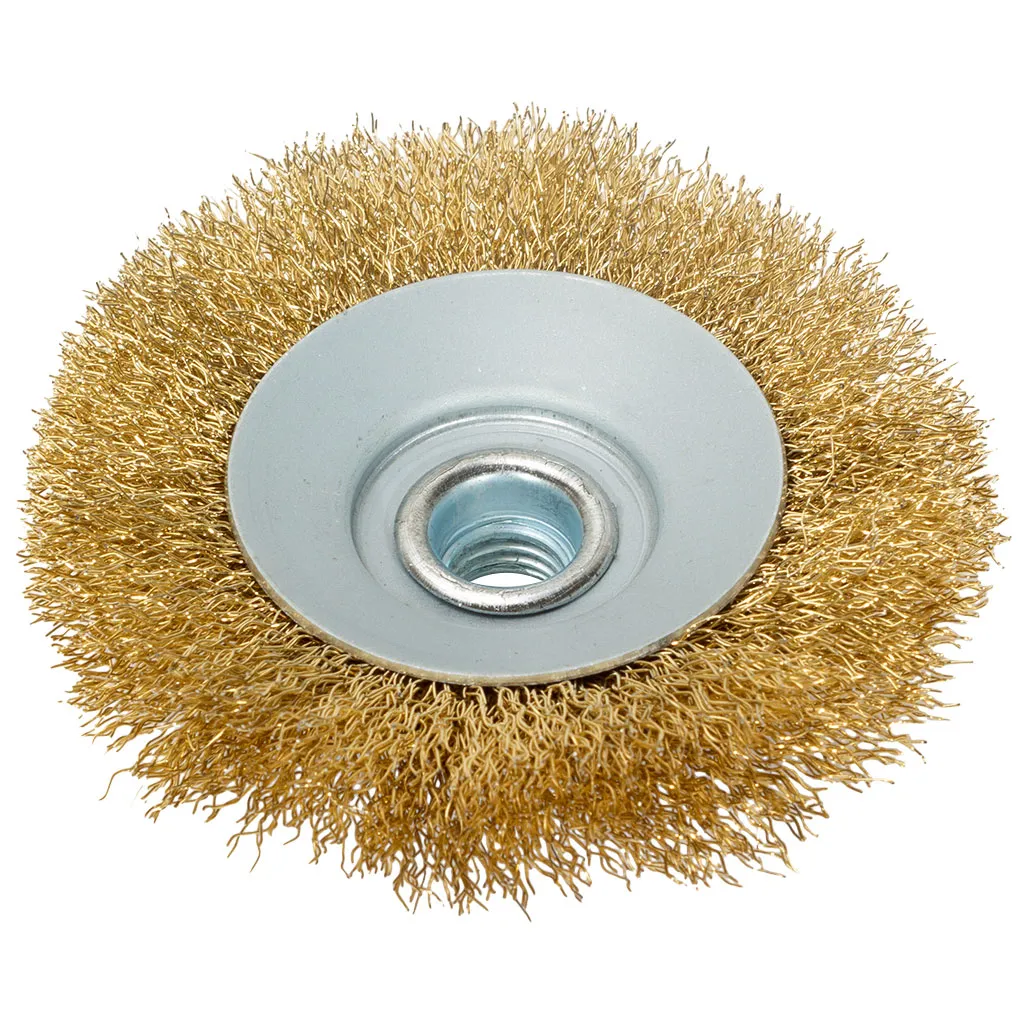 Корщетка-колесо с наклоном FIT, гайка М14, 100мм