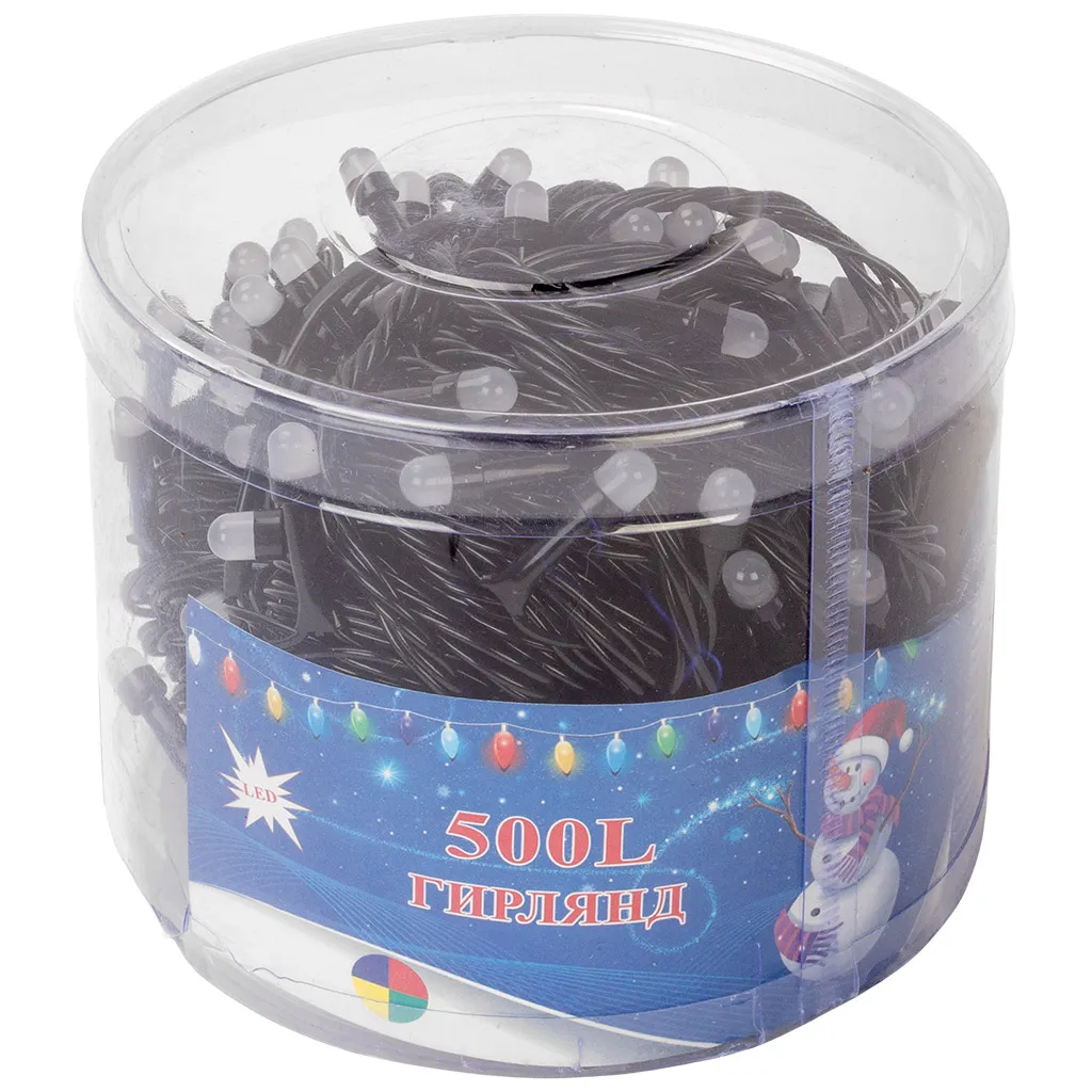Электрогирлянда Нить, прямая, V8 500 ламп, цветной свет