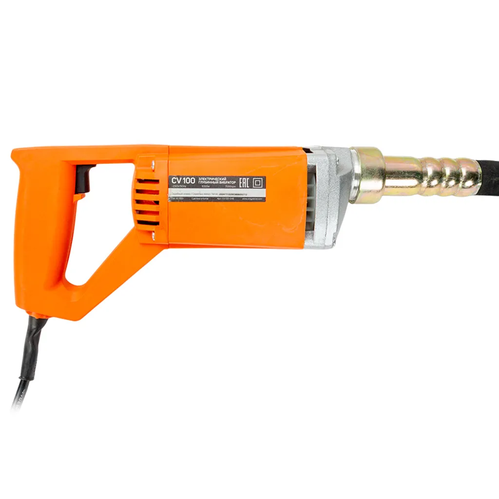 Вибратор глубинный Patriot CV 100, для бетона, 1000Вт