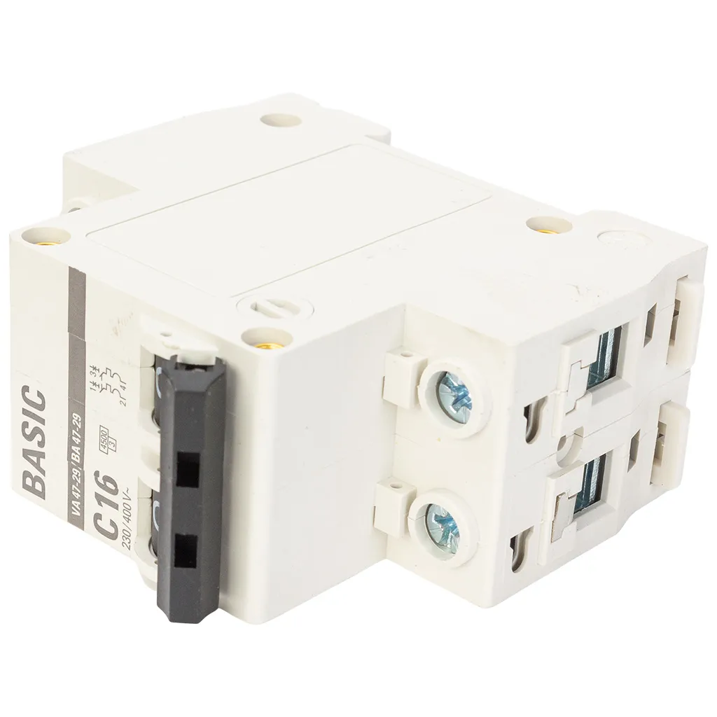 Выключатель автоматический ВА47-29 EKF, 2 полюсный, 16А С 4.5кА