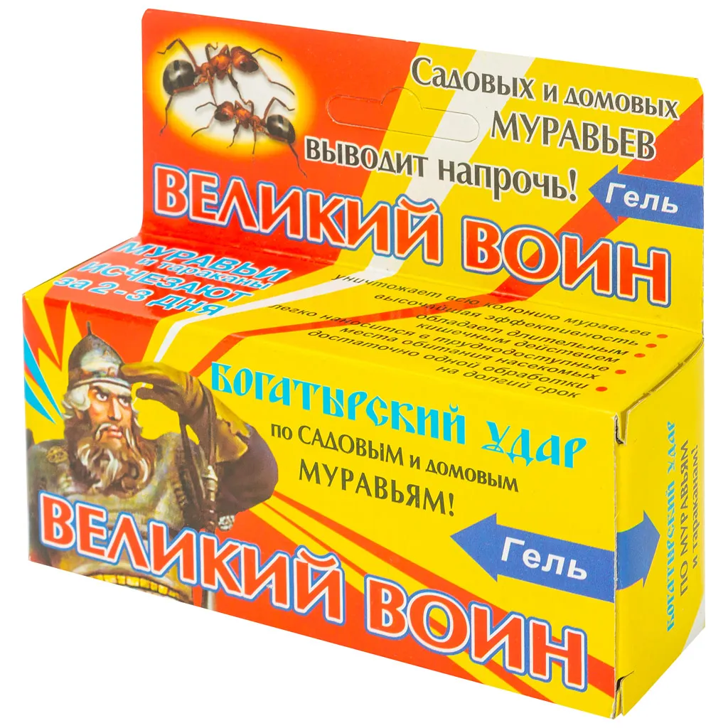 Гель-шприц Великий Воин, от муравьев, 45гр