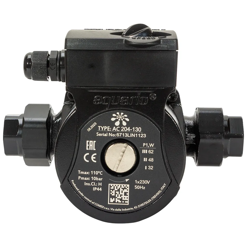 Насос циркуляционный Aquario АС 204, 130мм, с гайками