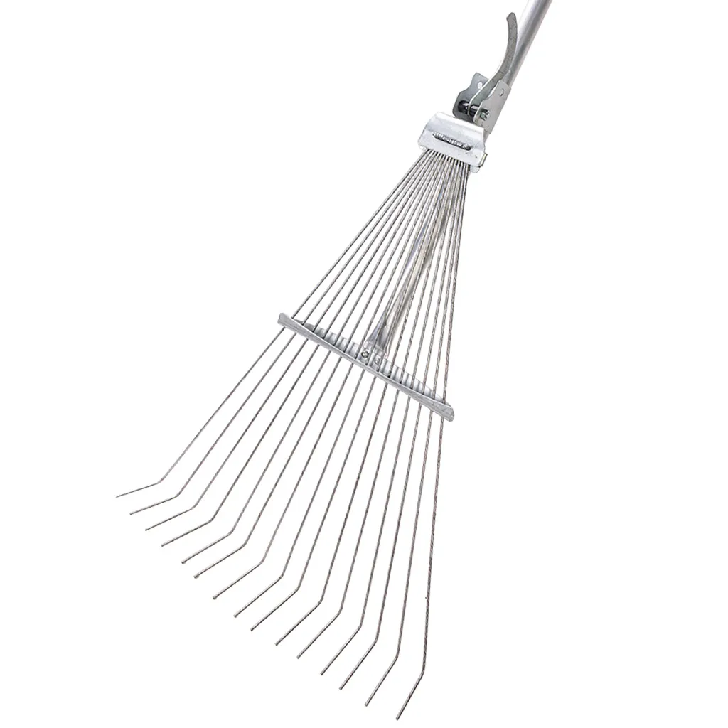 Грабли веерные, проволочные, 15 зубьев, оцинкованные