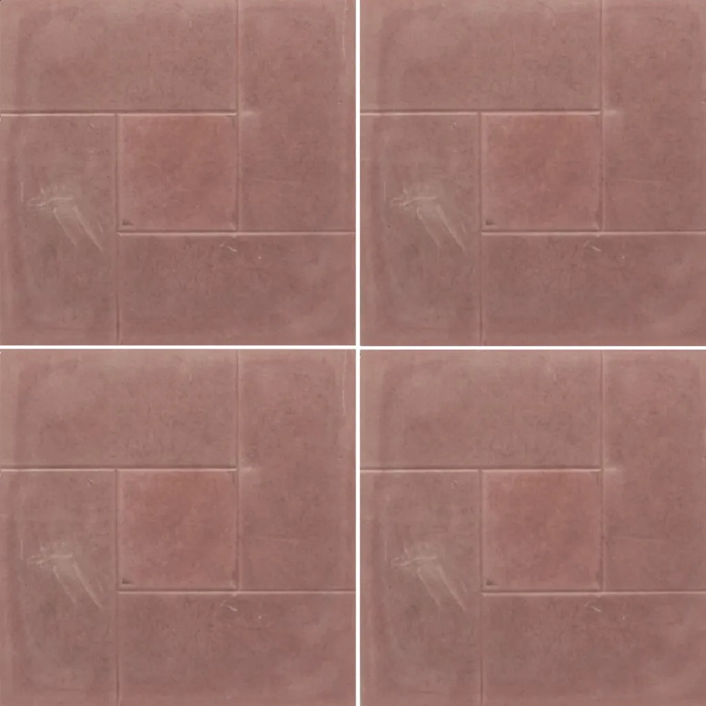 Плитка тротуарная "4 кирпича", 300х300мм, коричневая