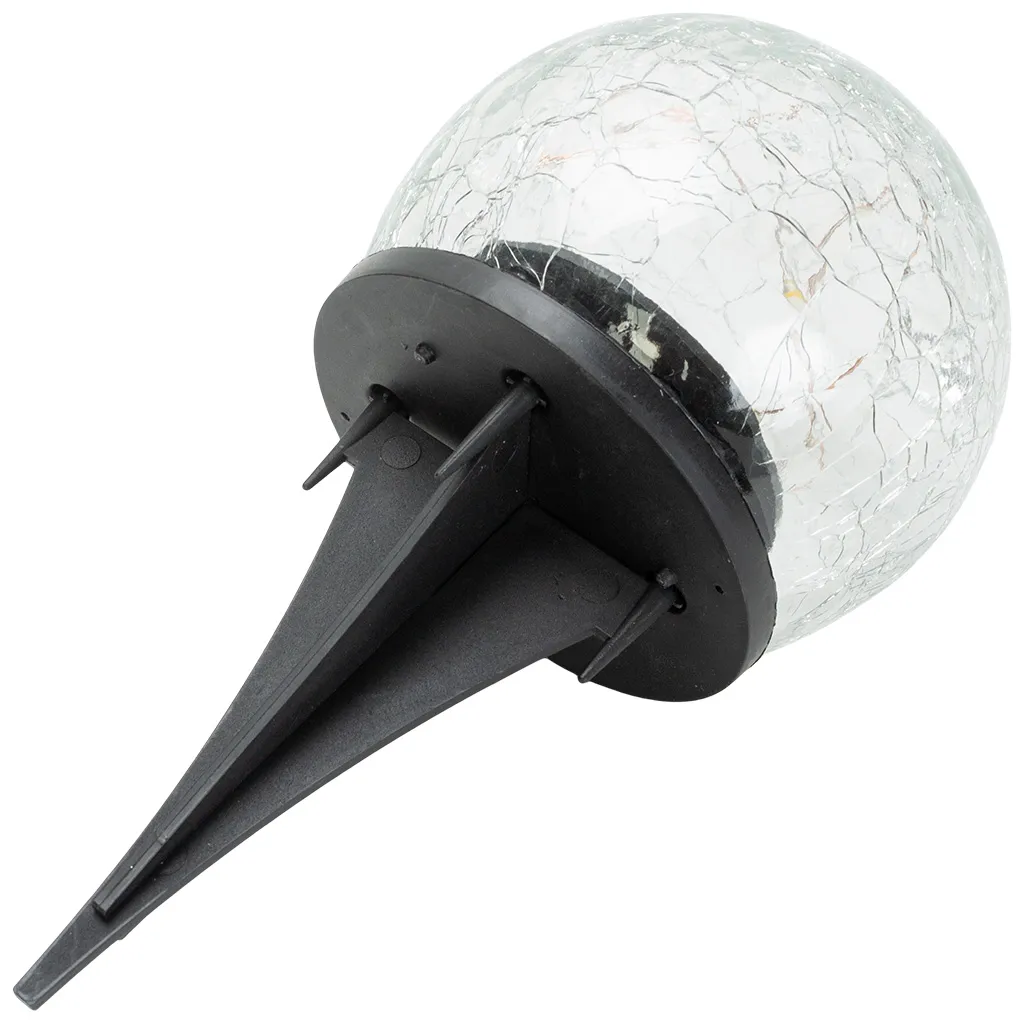 Светильник садовый на солнечной батарее, LE GSL1, шар кракелюр