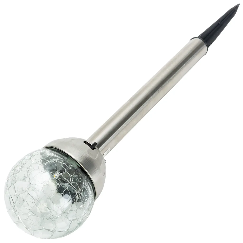 Светильник садовый на солнечной батарее, LE GSL1, шар кракелюр