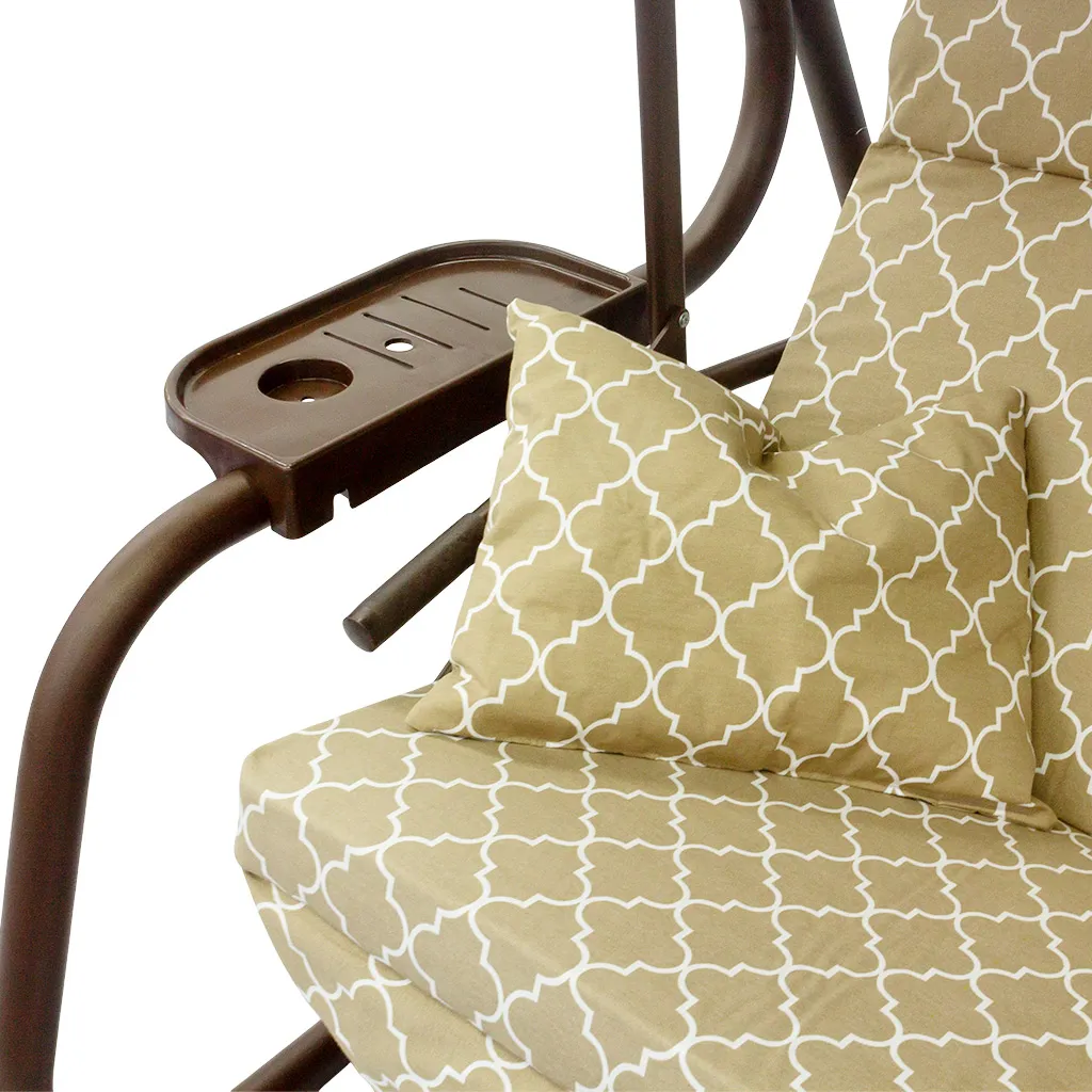 Качели садовые Olsa С1483 "Турин Премиум", 3-х местные, 2440х1440х1810мм