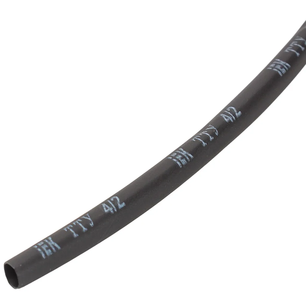 Термоусадочная трубка ИЭК ТТУ нг-LS, 4/2, черная, 2м/уп.