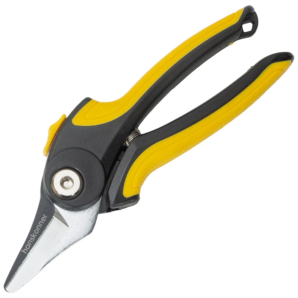 Секатор Hanskonner HK3012-07-24цветочный, с тефлоновым покрытием, 180мм