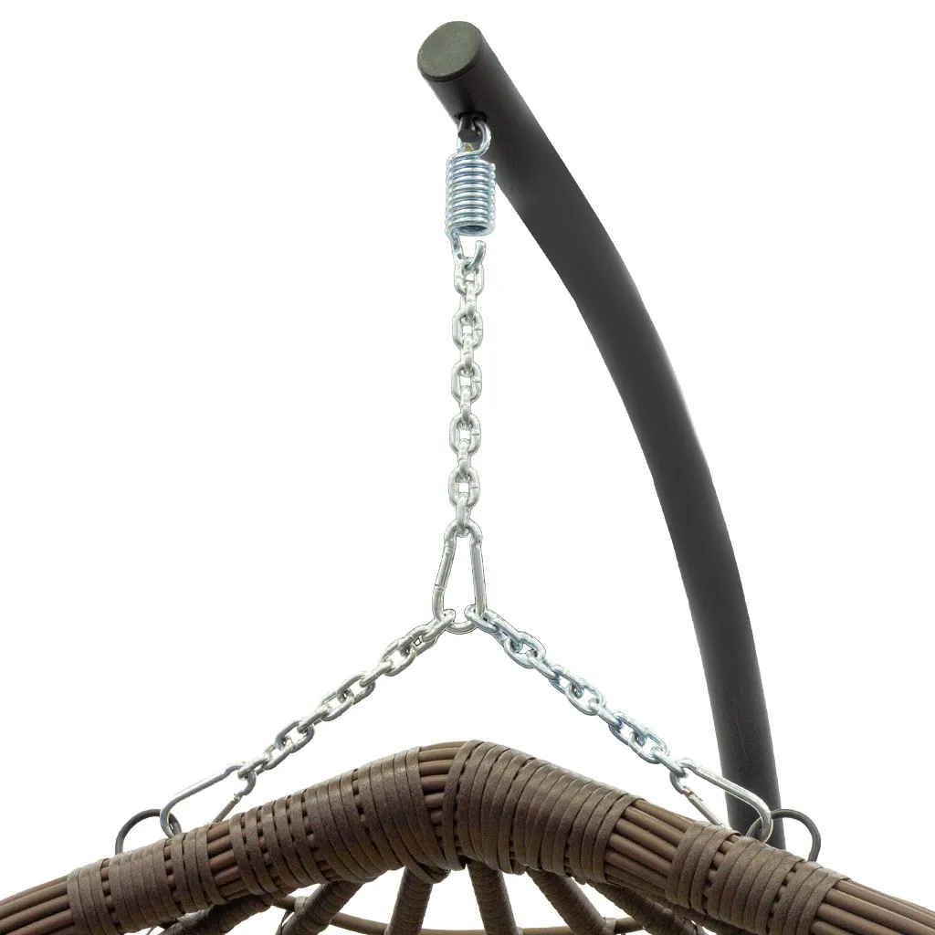 Кресло подвесное Ортис D50-MT002, двойное, коричневое