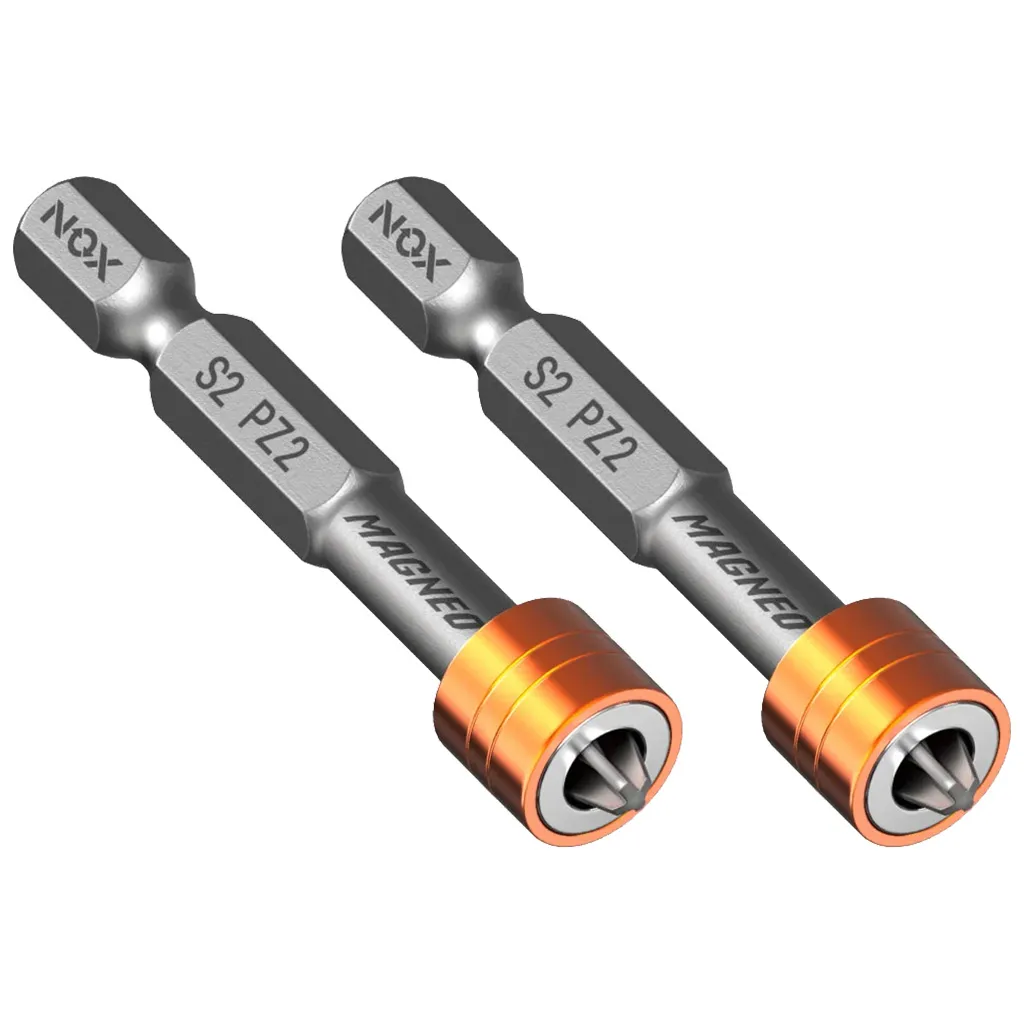 Бита Nox, Magneo PZ №2  50мм, магнитная, 2шт