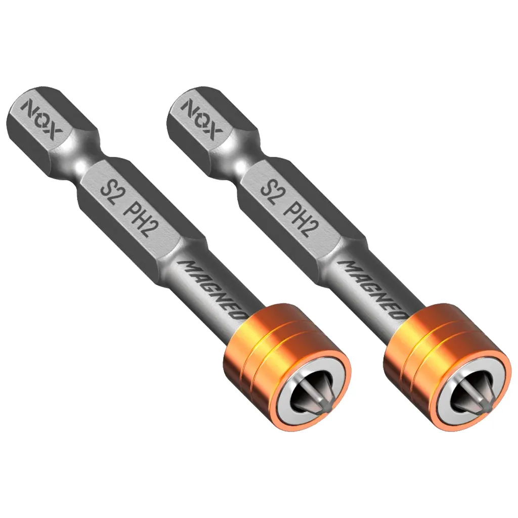 Бита Nox, Magneo PH №2  50мм, магнитная, 2шт