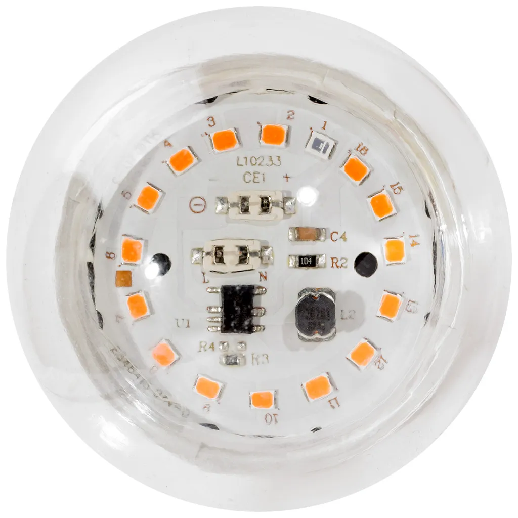 Лампа светодиодная для растений фито, ЭРА, груша, 14Вт, Е27