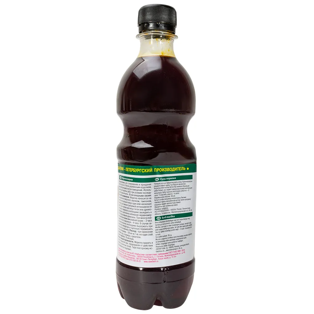 Морилка водная Новбытхим, влагостойкая, Лиственница, 0.5 л