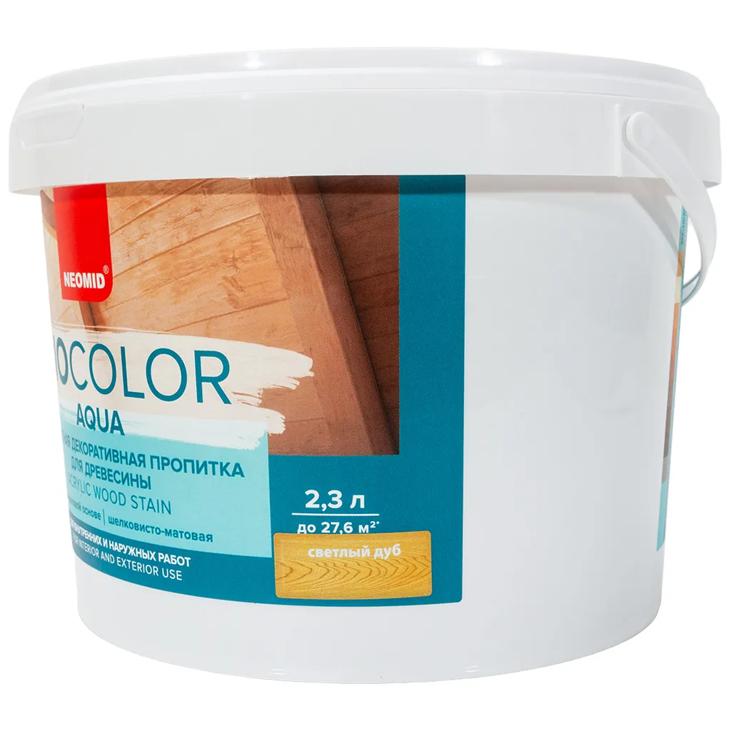 Пропитка Неомид Bio COLOR Aqua светлый дуб, 2,3л