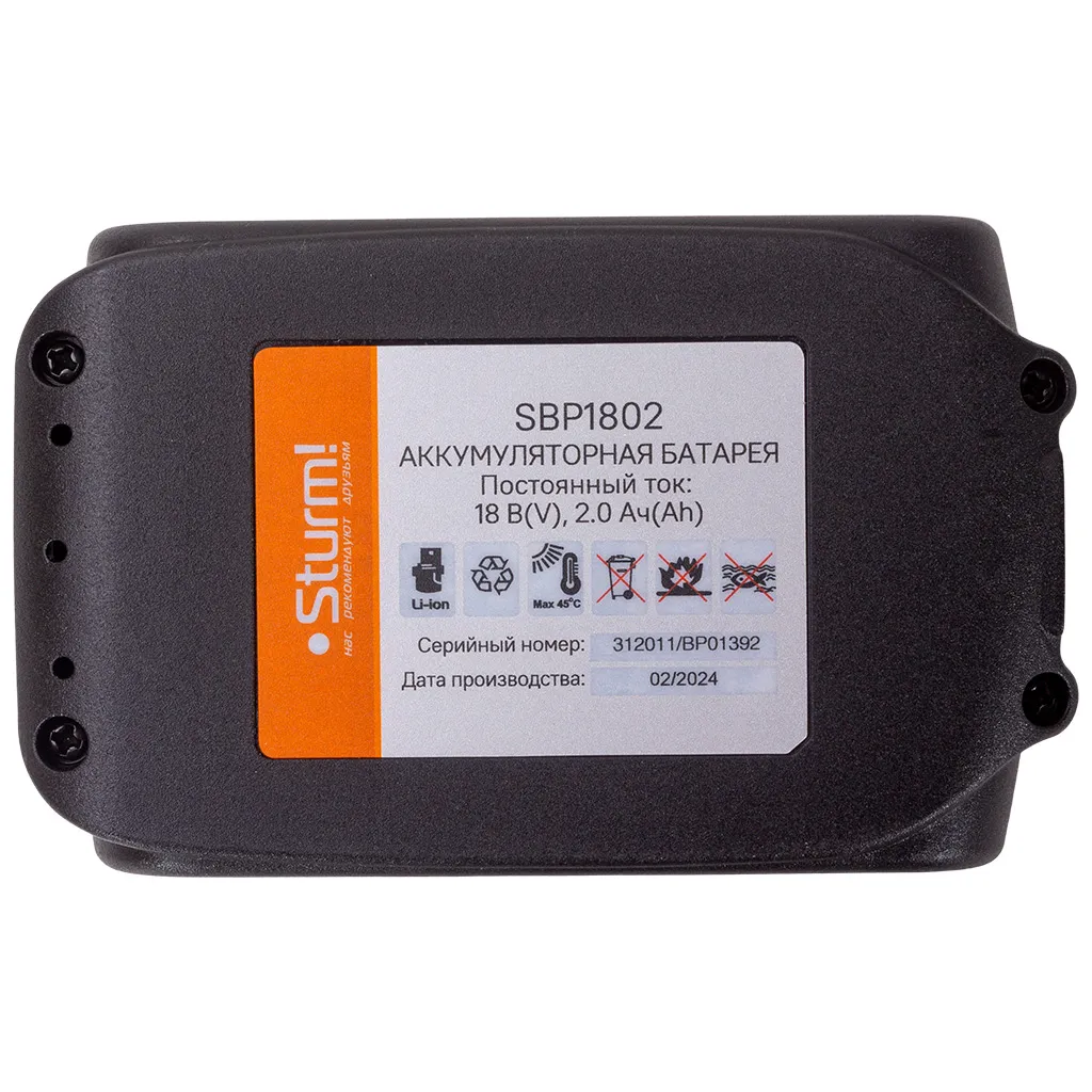 Дрель-шуруповерт Sturm! аккумуляторная CD3618, 18В