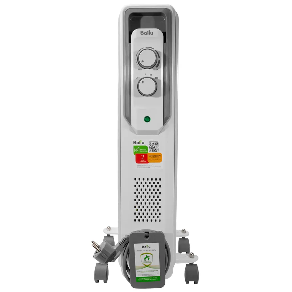 Обогреватель масляный Ballu Cube BOH/CB-07W 1500, 7 секций