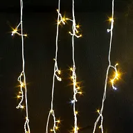 Гирлянда  ахрома, 25м, тонкий белый провод, теплый свет, уличная цены в Воронеже