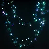 Гирлянда Роса Лапки, зеленая леска, холодно-белый свет, 30м, мерцание цены в Воронеже