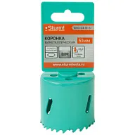 Коронка Sturm! биметаллическая, 51мм, по тонколистовому металлу, центрирующее сверло цены в Воронеже