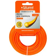 Леска для триммера Sturm!, 3.0мм х 15м, круг цены в Воронеже