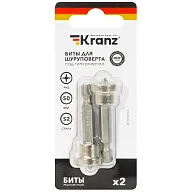 Бита Kranz PH №2, 50мм, с ограничителем, 2шт цены в Воронеже