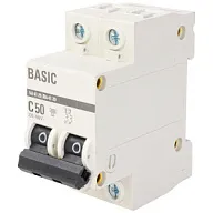 Выключатель автоматический ВА47-29 EKF, 2 полюсный, 50А С 4.5кА цены в Воронеже