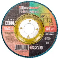 Круг шлифовальный лепестковый Луга, 125х22.2мм, Р100, торцевой цены в Воронеже